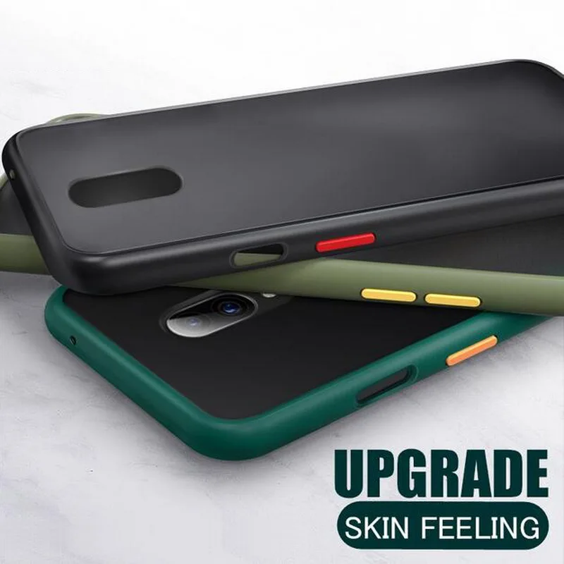 

Translucent Matte Case For OnePlus Nord 8 7T 7 Pro 6 6T Shockproof Bumper Matte Acrylic Armor Case One Plus 7 T Clear Hard Cover