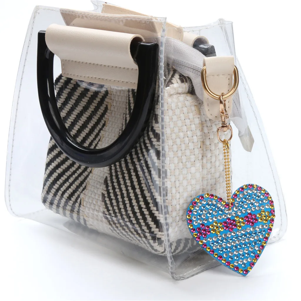 DIY Special Shape Full Diamond Pattern Key Ring Set Embroidery | Дом и сад