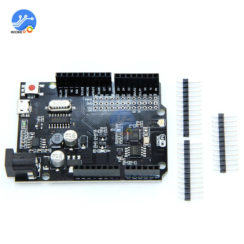 

ESP8266 ESP-12F CH340 CH340G V2.1.0 WIFI Expansion Board Module Based ESP8266 Micro USB For WeMos D1 R2 for Arduino UNO R3 ONE