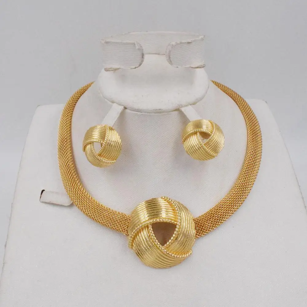 Новый дизайн высококачественный комплект из Дубаи 3 цвета набор украшений для