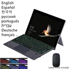 Клавиатура для Microsoft Surface Pro 34567, тачпад, клавиатура, планшет, чехол для Surface Pro 7, Корейская испанская и русская клавиатура