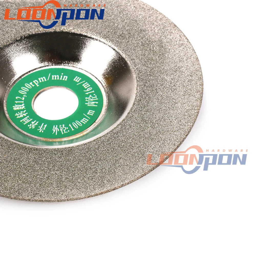 Алмазный шлифовальный диск 100 мм тип чаши отрезное колесо резак стекла пилы