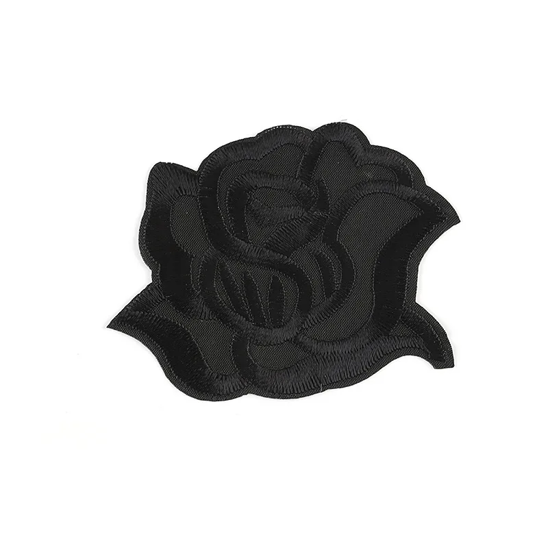 Нашивки с вышивкой розы для одежды патчи утюга шляп аппликации на футболку