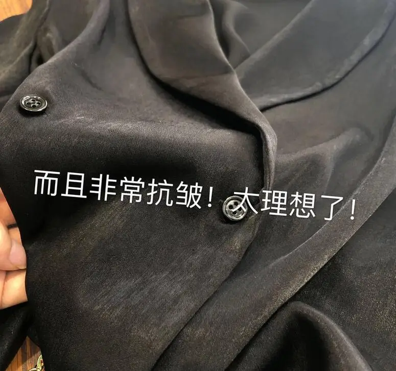 

Shirt Satin Women Vintage Elegant Big V-Neck Shirt