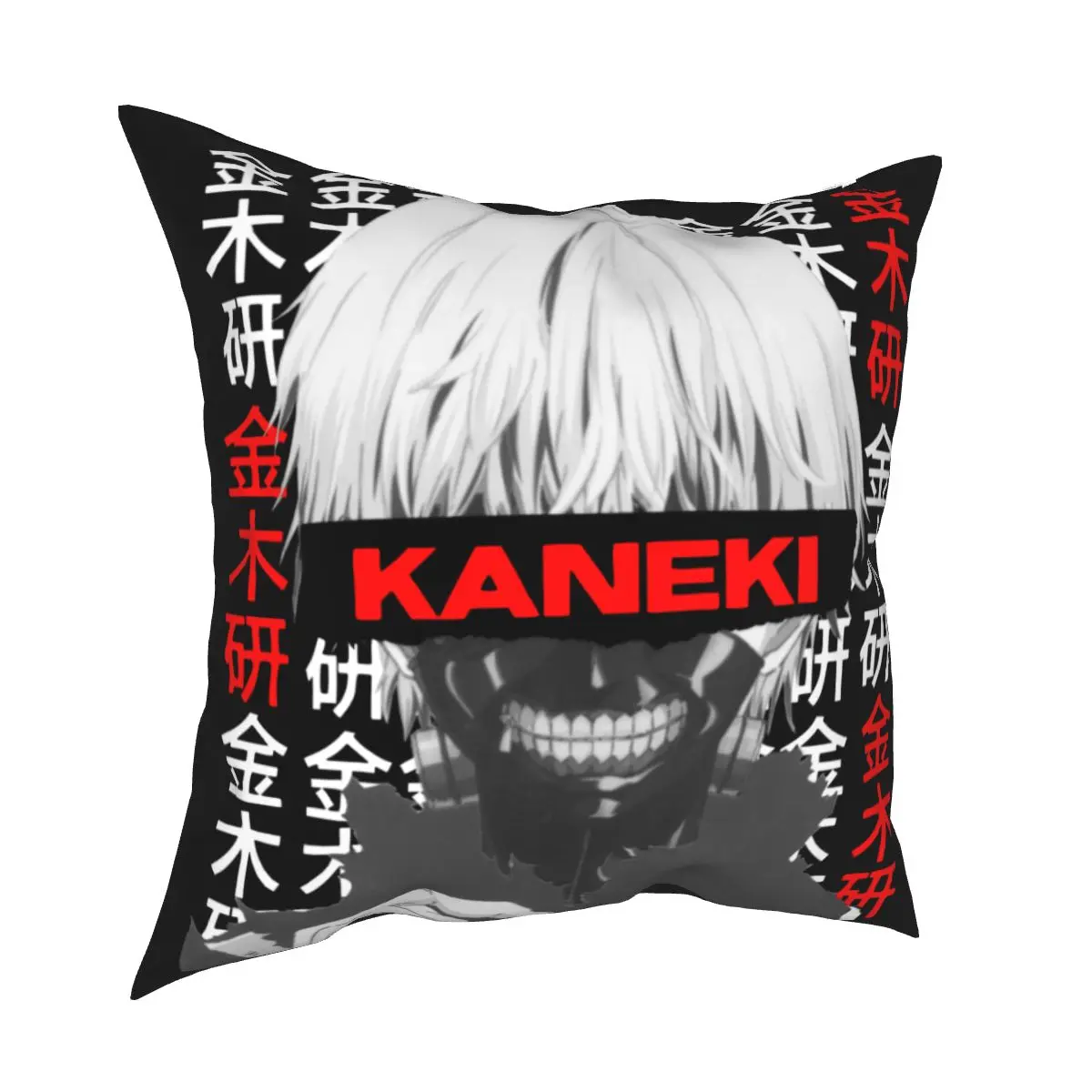 

Tokyo Ghoul Kaneki Square Pillow Case Ken Japan Anime Manga Black Cushion Covers Decor Pillowcase for Seat 45x45cm