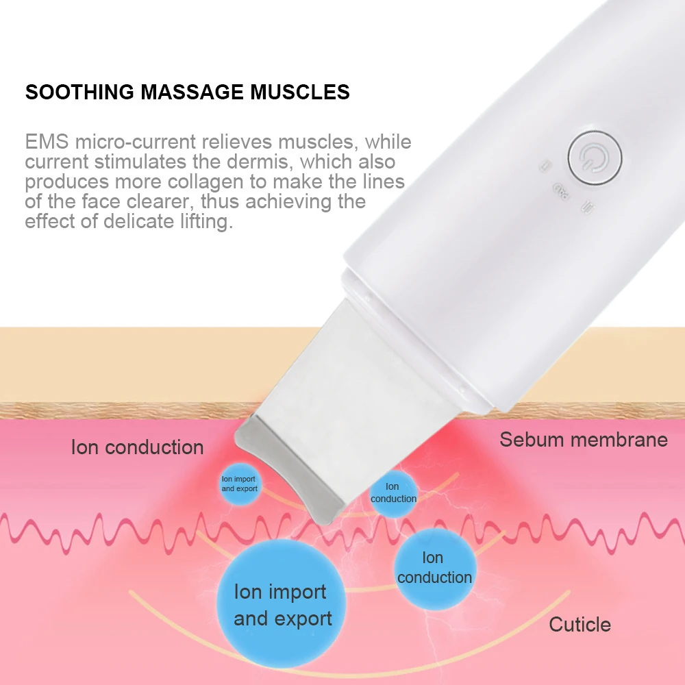 Ультразвуковое устройство для глубокой очистки лица пор и черных точек