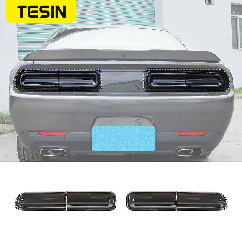

Автомобильные наклейки TESIN для Dodg Challenger, автомобильная задняя фара, декоративная крышка для Dodg Challenger 2015 + внешние аксессуары