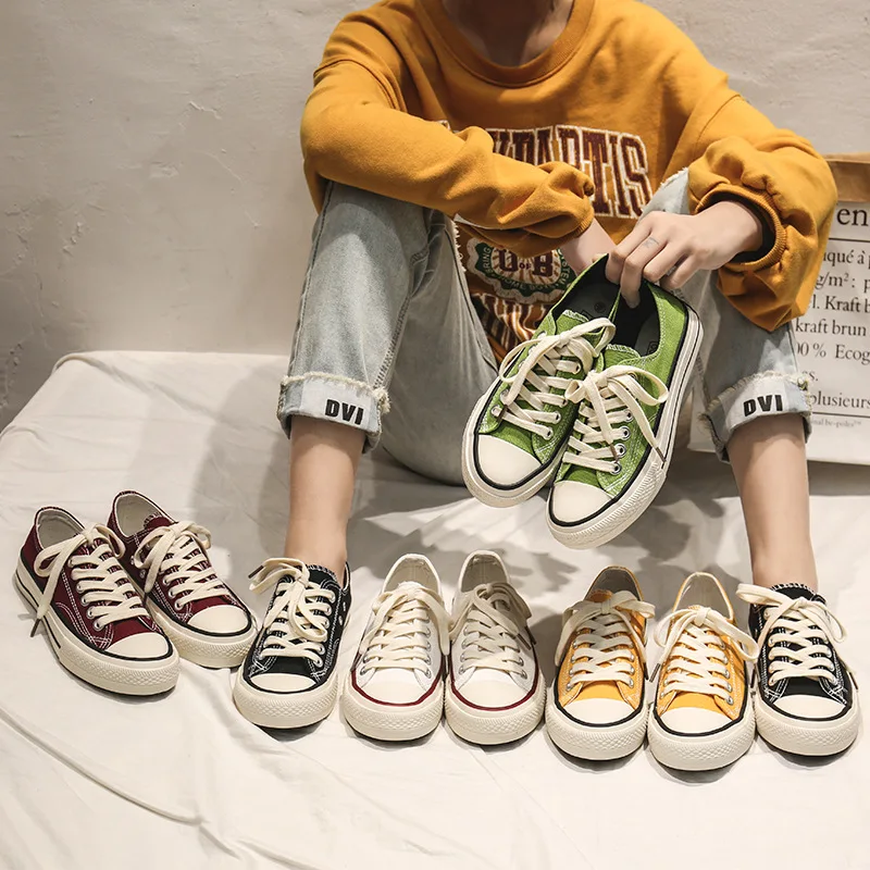 

Women Canvas Shoes men Fashion Summer Casual Sneakers High Top Women Shoes Students Vulcanize Shoes Flats 2020 Spring Summer