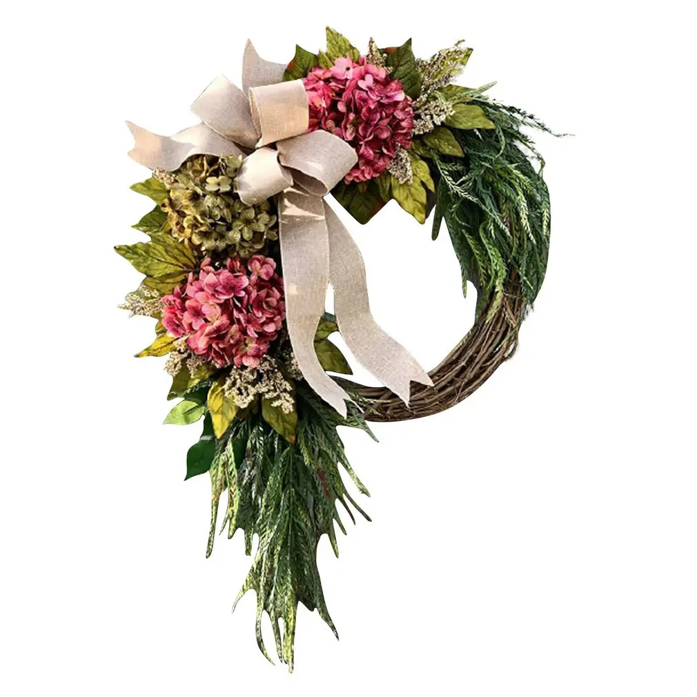 

Fall Wreath Front Door Wreath Grain Wreath Harvest Halloween Thanksgiving Autumn Garland For Front Door Wall Home Decor