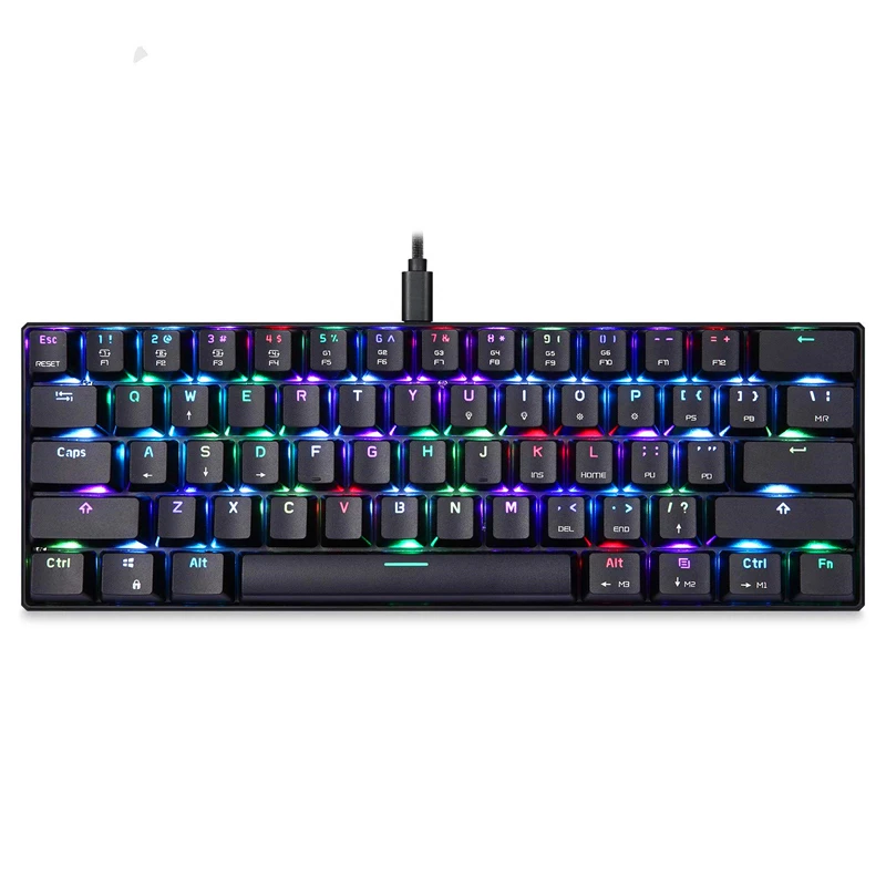 Kailh механическая клавиатура портативная игровая для ПК RGB подсветка 61 Ключ USB