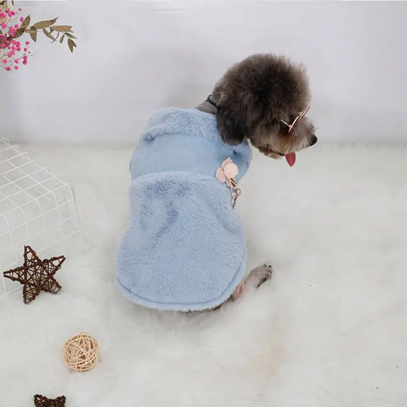 

Autumn Winter Dog Coats Dog Clothes Warm Cold-proof Plush Padded Vest Jacket for Small Medium Dogs