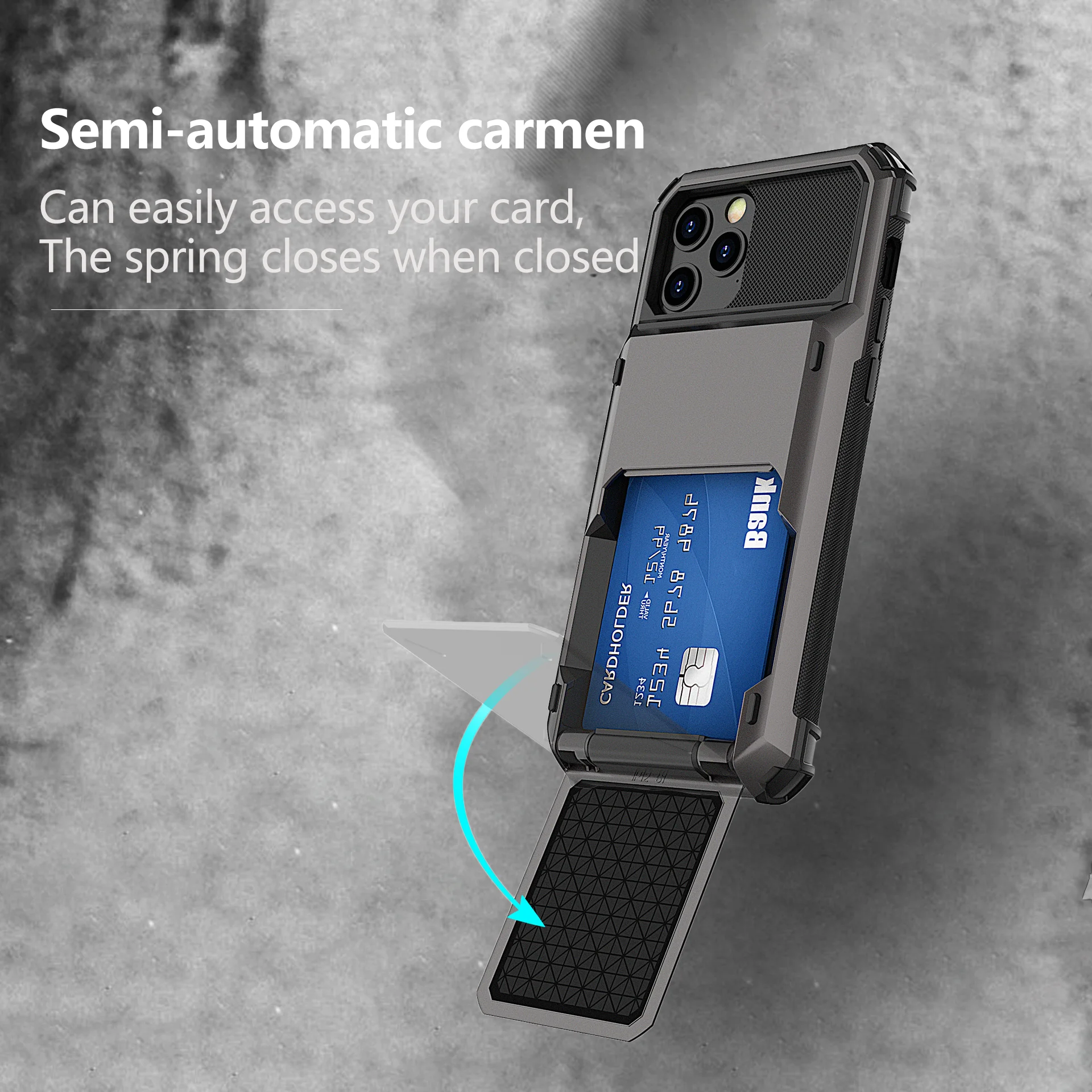 

Suitable for iphone 11 mobile phone shell SUV clamshell hidden card multi-function suitable for iPhone12 ProMax anti-drop shell