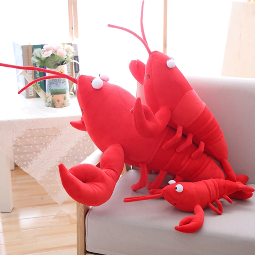 Кавайная имитация лобстера плюшевая игрушка подушка мягкие плюшевые животные