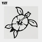 YJZT 13,5 см  13 см Индивидуальная виниловая наклейка на автомобиль океанская пляжная Гавайская черепаха 18A-0241