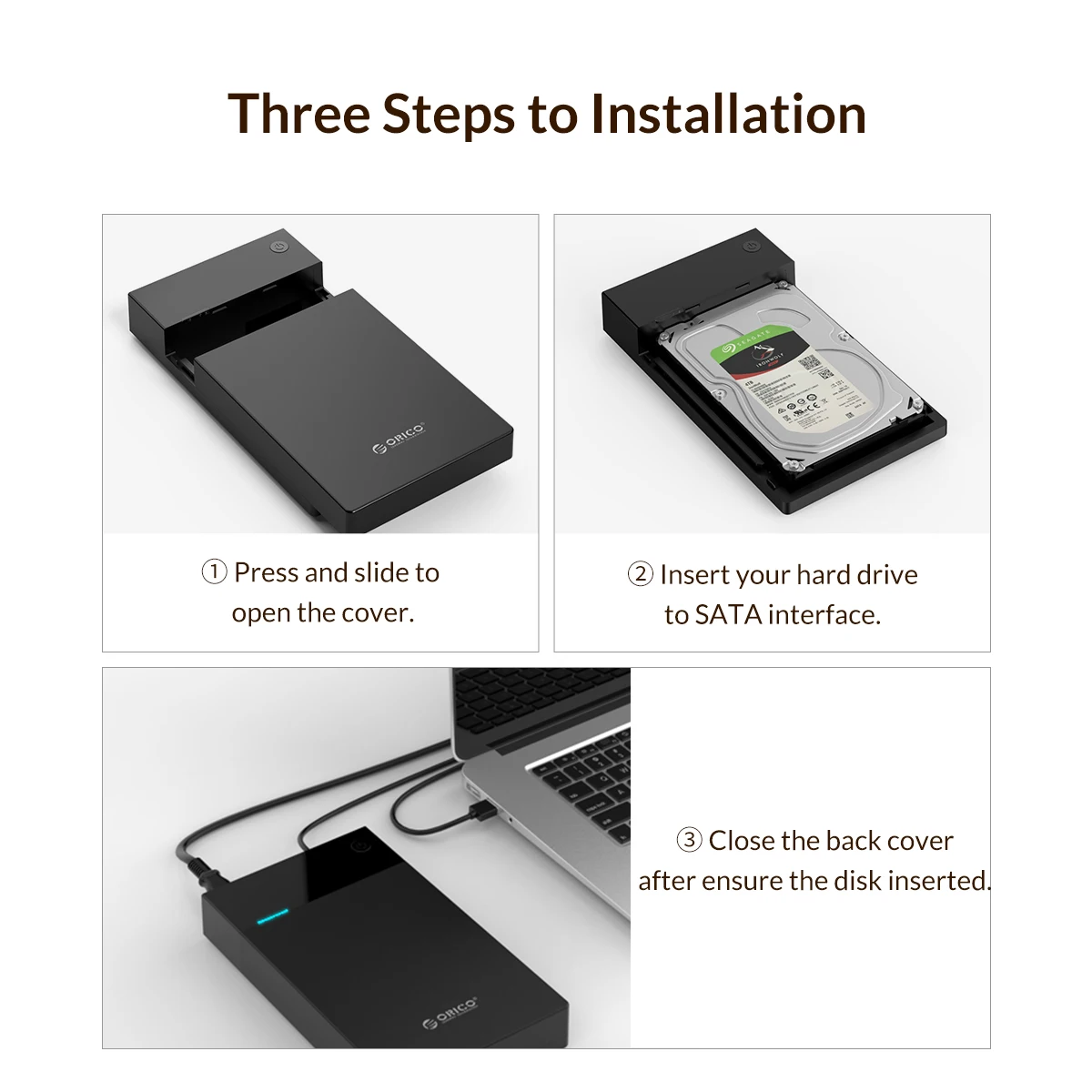 Корпус ORICO для портативного жесткого диска встроенный источник питания SATA на USB 3 0