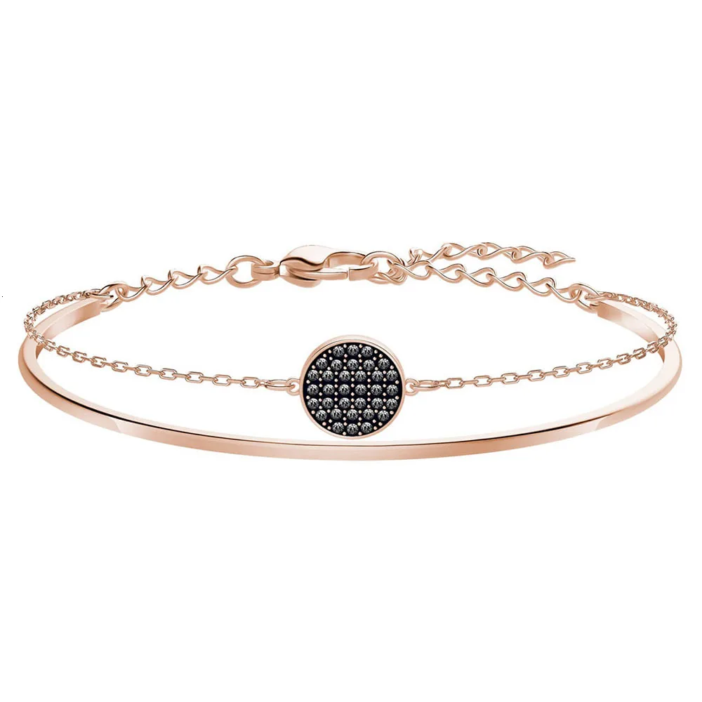 Новый браслет MANDY цвета розового золота романтичные модные украшения для