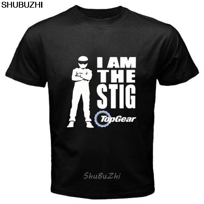 Новая футболка Top Gear с логотипом сериала * I am The Stig Мужская черная размер S до 5XL