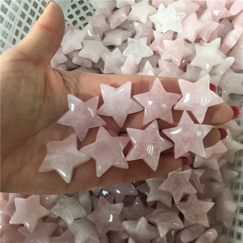 Натуральный розовый кристалл драгоценный камень звезда медитация Исцеление