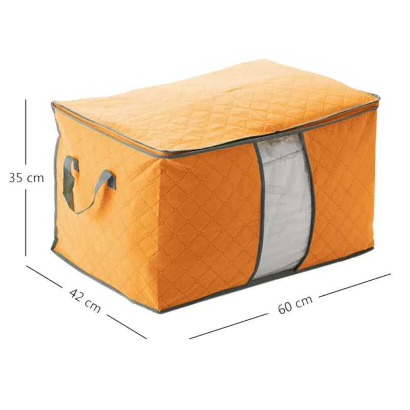 

1PC Waterproof Portable Clothes Storage Bag Organizer Folding Closet Organizer For Pillow Quilt Blanket Quilt Bag Organizer Bags