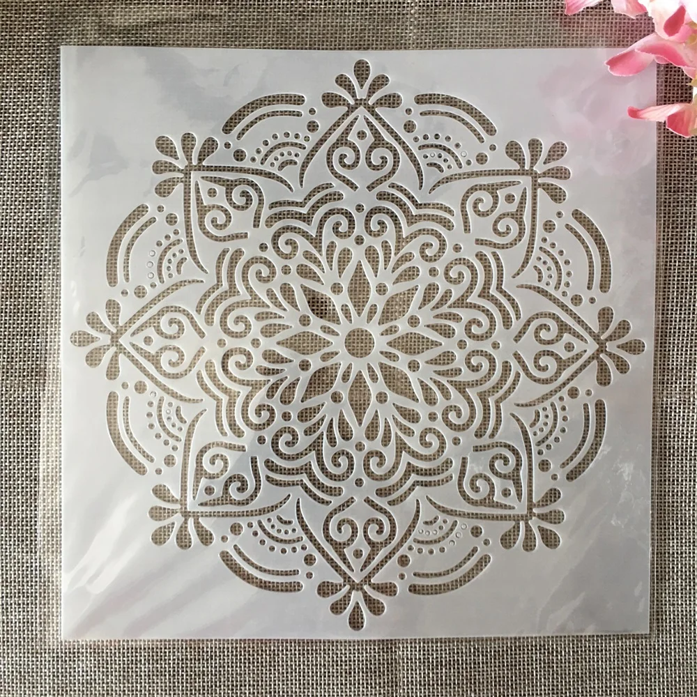 

20*20cm Geometry Mandala DIY Layering Stencils Painting Scrapbook Coloring Embossing Album Decorative Template