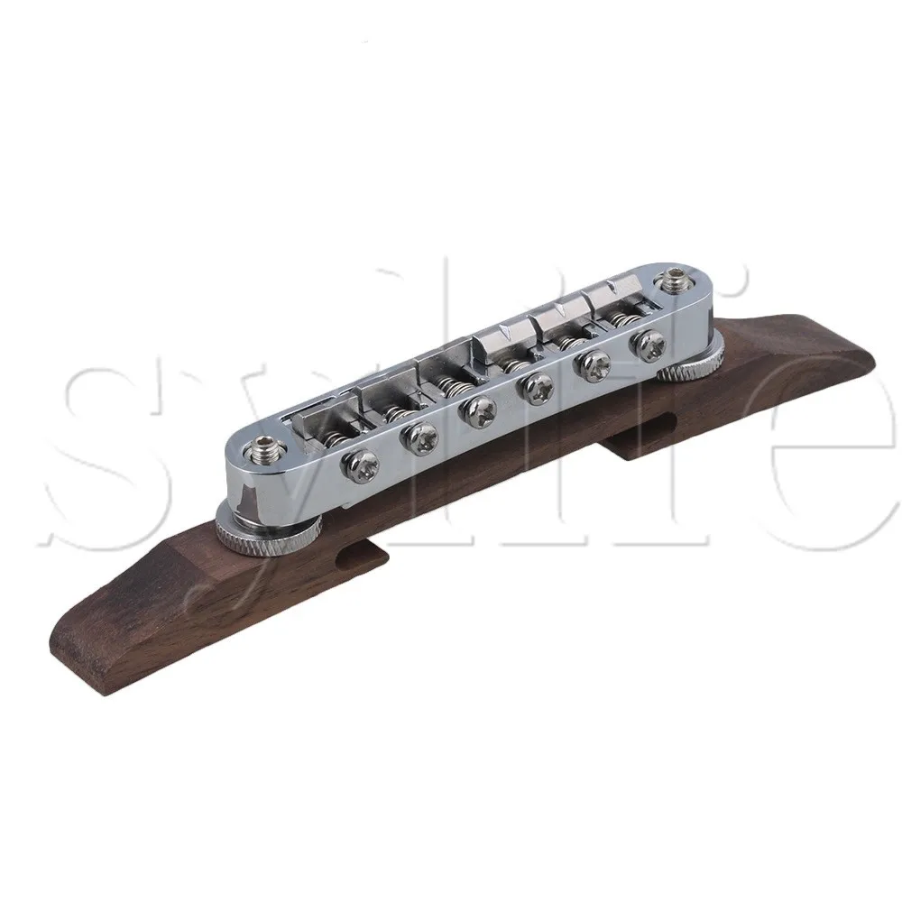 Гитара Tunomatic Bridge седло медный палисандр для Archtop Jazz гитара|Детали и аксессуары