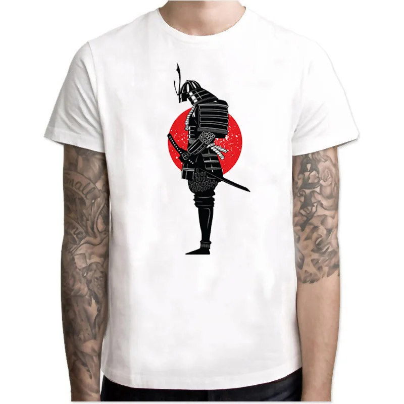 

WK Japan Mens T Shirts Fashion Anime T-shirts Japanese Samurai Letter Warrior T Shirt Men/Women Short Sleeve Tee