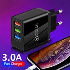 Зарядное устройство USB для телефона, Quick Charge 3,0 4,0, универсальный адаптер для быстрой зарядки, зарядные устройства для iPhone, Xiaomi 10, Samsung, планшетов, вилка EUUS