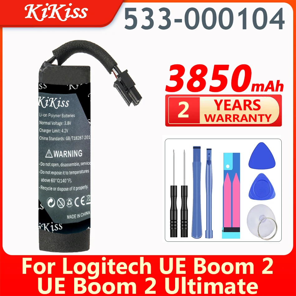 

KiKiss High Capacity 3850mAh 533-000104 Speaker Battery for Logitech UE Boom 2, UE Boom 2 Ultimate