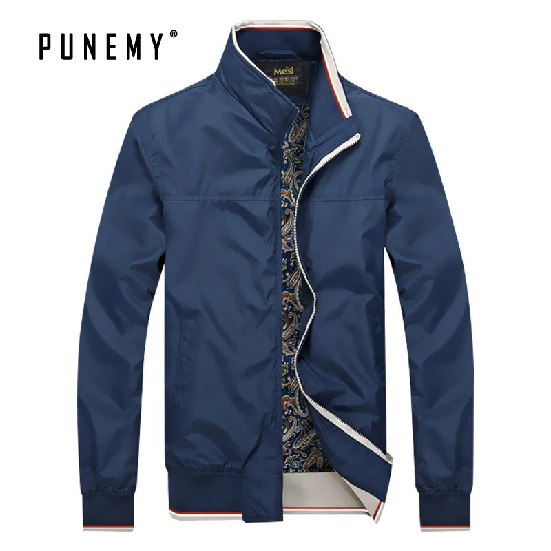 Мужская кожаная куртка повседневная Осенняя верхняя одежда на молнии с