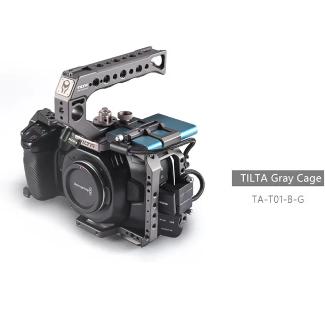 TILTA BMPCC 4K 6K Камера клетка TA T01 B G полный черный для BlackMagic BMPCC4K с ручкой сверху