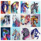 GATYZTORY лошади животные Diy цифровые рисования по номерам современное настенное искусство рисование на холсте акриловая краска уникальный подарок для домашнего декора