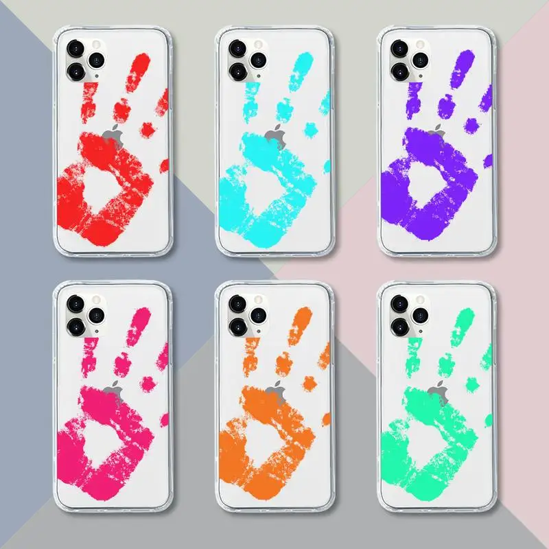 

Thermal Heat Induction Phone Case Transparent For iPhone 13 12 11 pro mini XS XR X max 5 6 s 7 8 plus Soft Clear Mobile bags