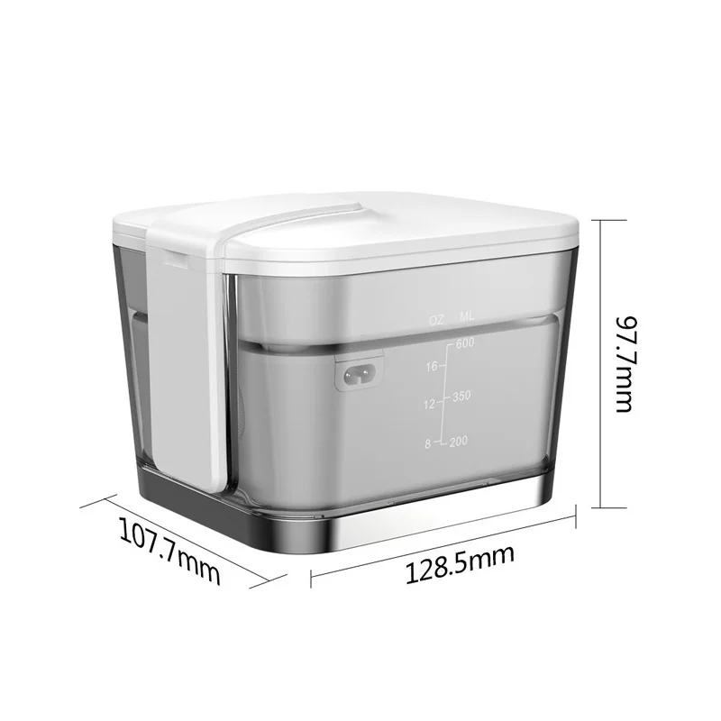 Перезаряжаемый ирригатор для полости рта 600 мл с функциями Флоссер 2 насадки