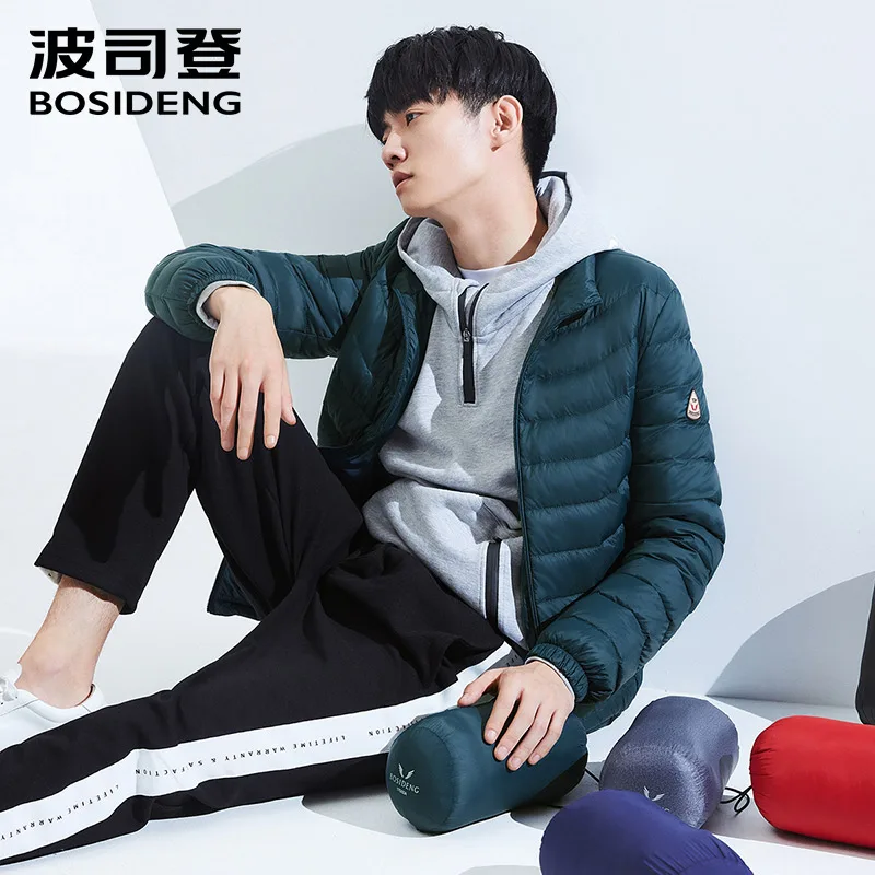 BOSIDENG зимняя 90 пуховая куртка для мужчин высокое качество пуховик ульсветильник