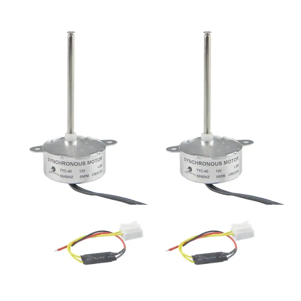 CHANCS 2 шт. синхронный двигатель постоянного тока TYC-40 12 В вал 74 мм внутренний винт
