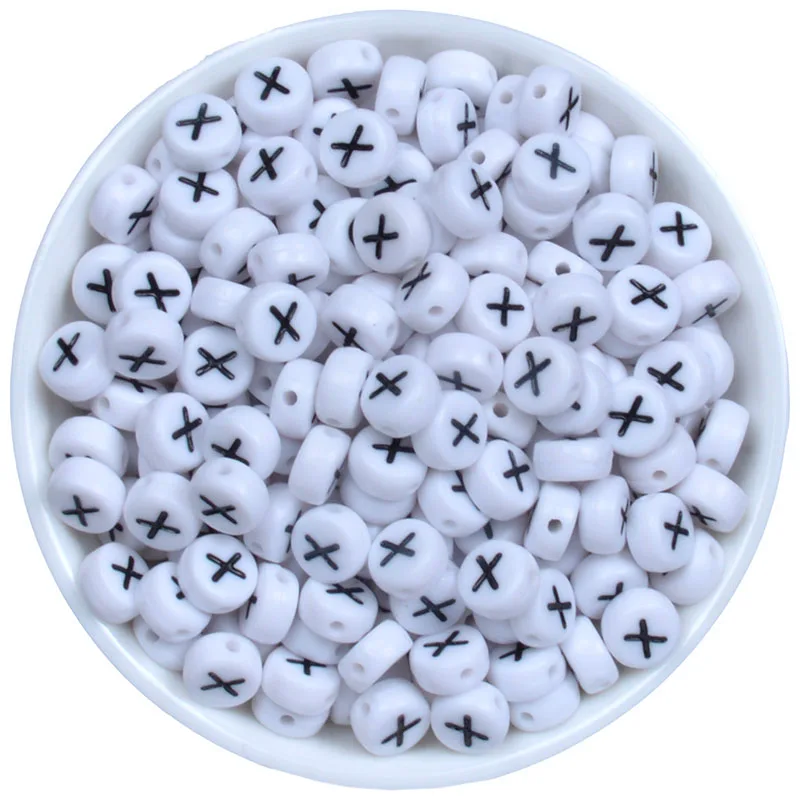 Одна буква U 7 мм 100 шт/партия ручная работа круглые буквы Красочный