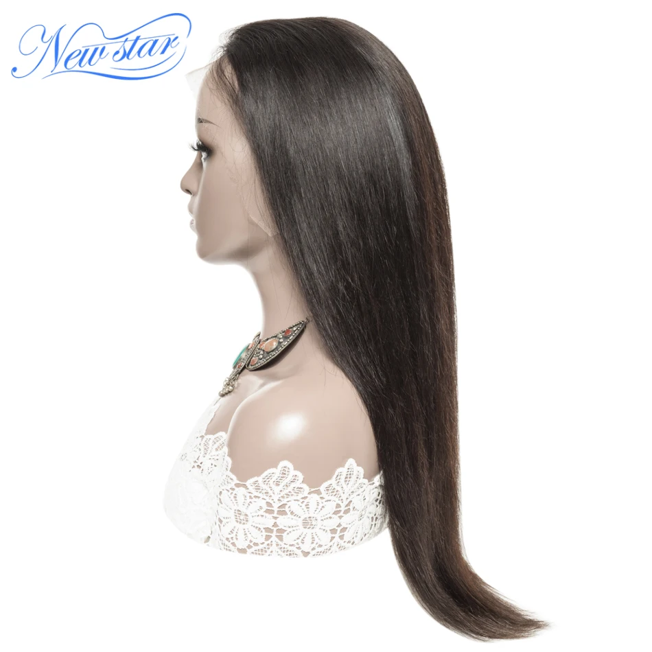 HD парик фронта шнурка бразильские прямые человеческие волосы новой звезды