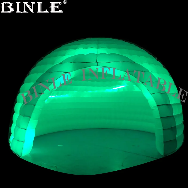 Online Multi-farbige LED 6-10meter Aufblasbare Kuppel Zelt Mit Blase Veranstaltung Werbung Aufblasbare Disco Iglu Festzelt Für Party