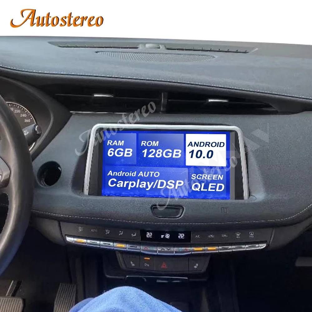 구매 캐딜락 XT4 안드로이드 10 128G 무선 Carplay 자동차 GPS 네비게이션 자동 Headunit 멀티미디어 플레이어 라디오 테이프 레코더 스테레오