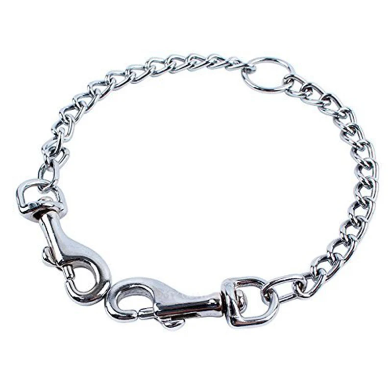 70 см двойной поводок для собак 2 сторонний Железный соединитель домашних