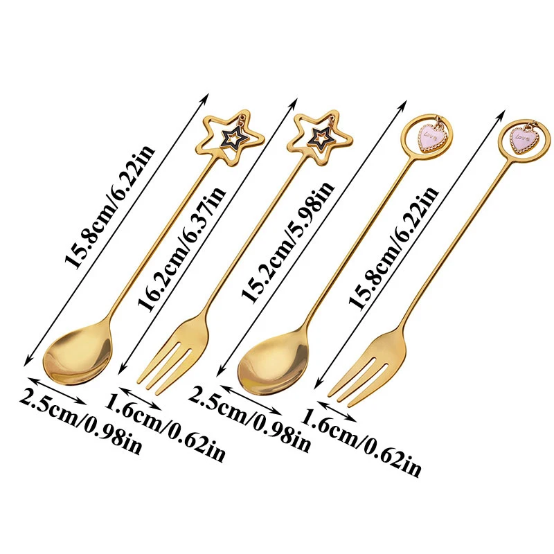 

Cute Tableware Tea Coffee Mixing Coffee Spoon Gift Christmas Decor Party Table Ornament With Pretty Pendant Creative Tableware