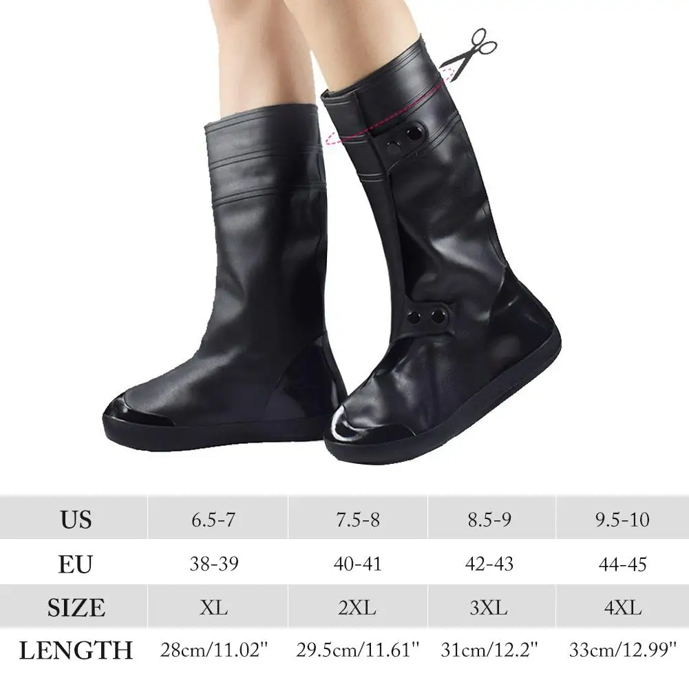 

Shoe Covers Waterproof Rain Boot Shoe Cover Reusable Non-slip Cover for Men Women