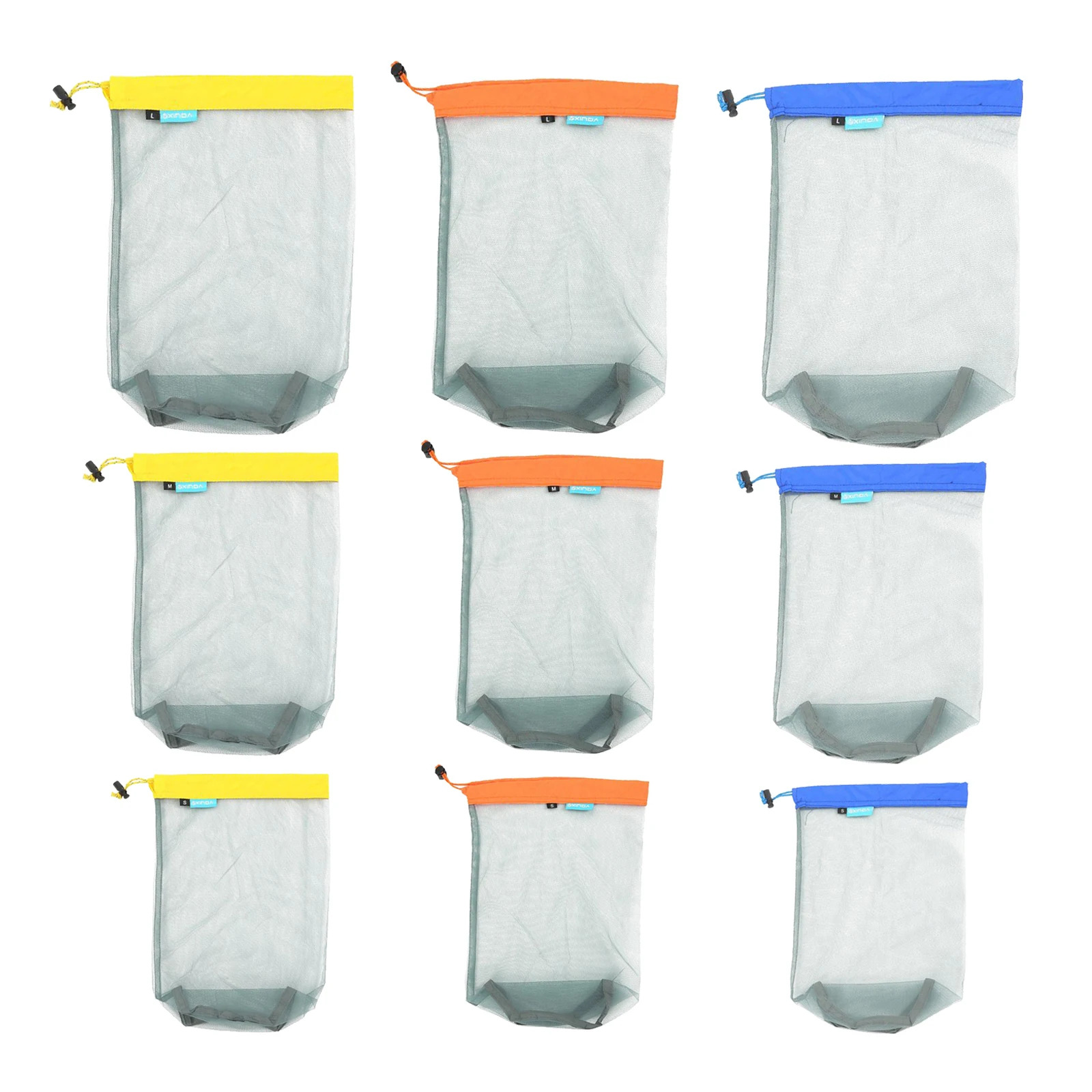 

Ultra-Light Compression Polyester Stuff Sacks Drawstring Ditty Storage Sack, Sleeping Bag Clothes for Backpacking Camping