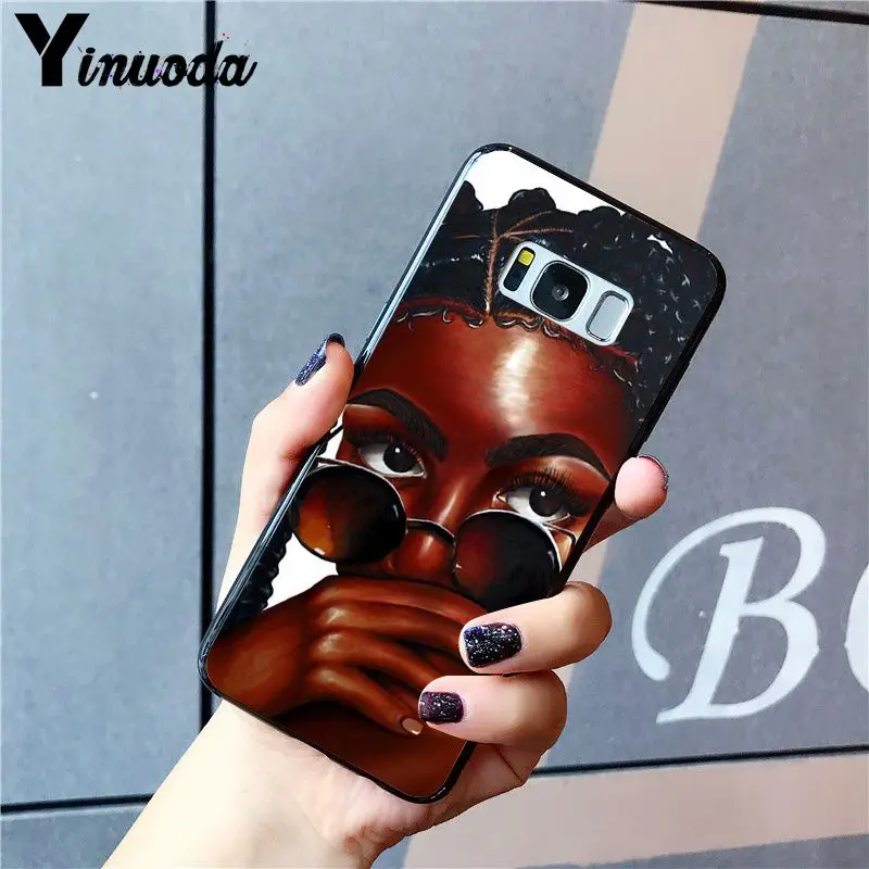 Yinuoda 2bunz Melanin Poppin Aba Black Girl Африканский чехол для телефона Samsung Galaxy S20 S10 Plus S10E S6 S7 S8 S9