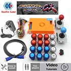 2 игрока оригинальный Pandora Box CX 2800 комплект копия SANWA 8 Way джойстик, 28 мм 5 в светодиодный кнопка сделай сам аркадная Машина домашний шкаф