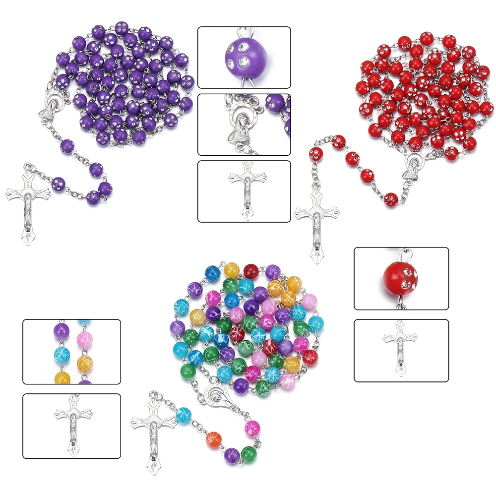 1 шт. католический крест четки оптом по низкой цене бусины Подвески религиозные