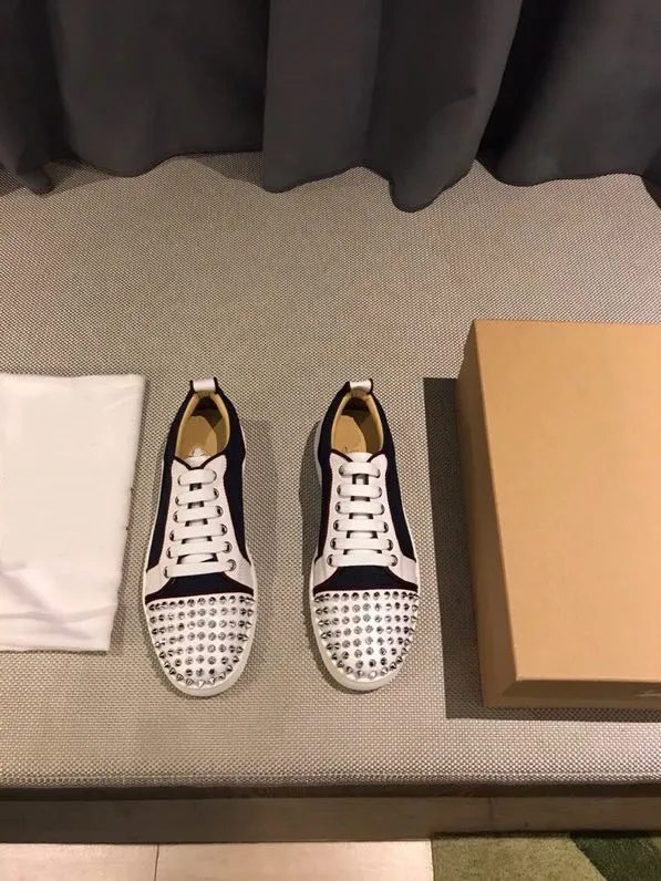 Мужские дизайнерские туфли с заклепками красные из натуральной кожи | Обувь