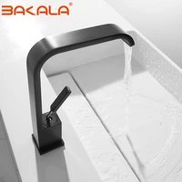 blackwhitebasin faucet waterfall faucet mixer tap brass bathroom faucet bathroom basin faucet mixer tap hot and cold sink faucet