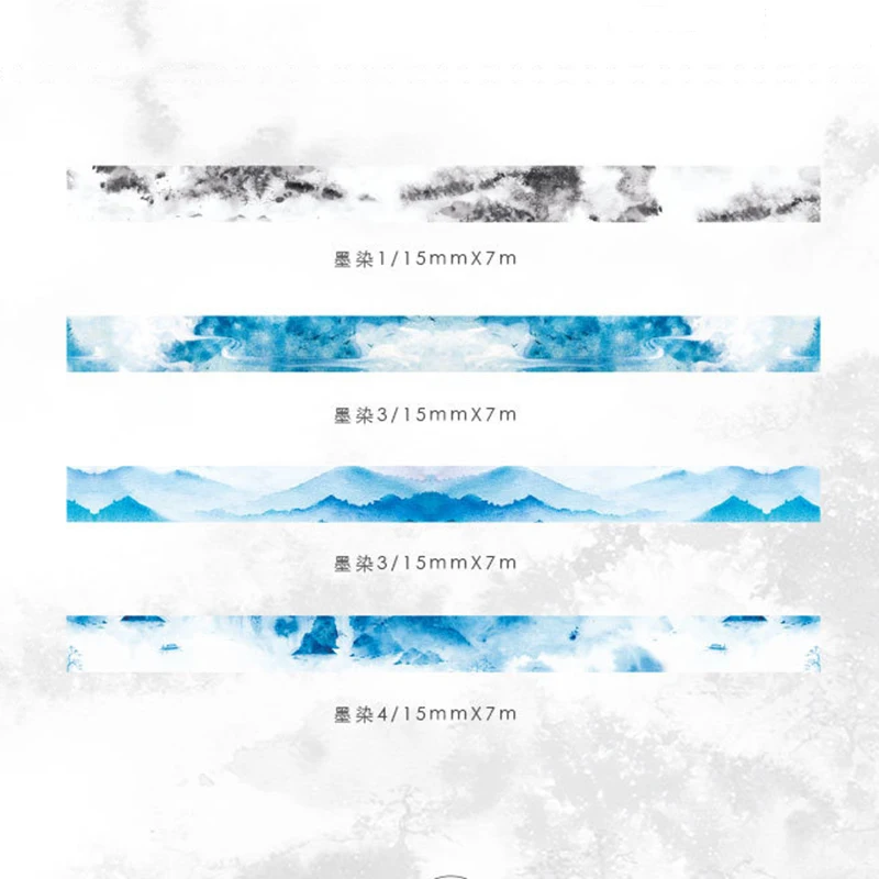 4 шт./лот Сакура цветы декоративная лента растения широкая васи японская бумага