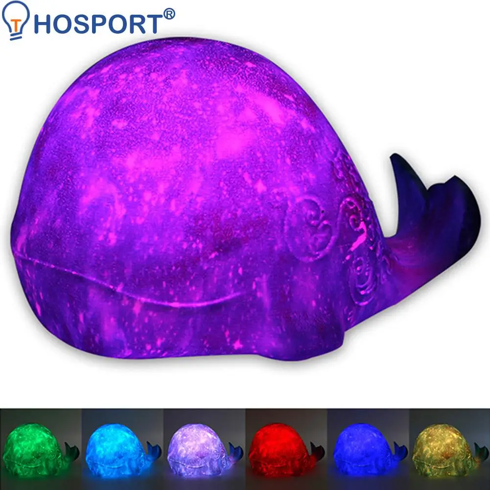 

Креативный умный дом, Кит, луна, 3D печать, USB, перезаряжаемая атмосфера, украшение для дома, звездное небо, светильник